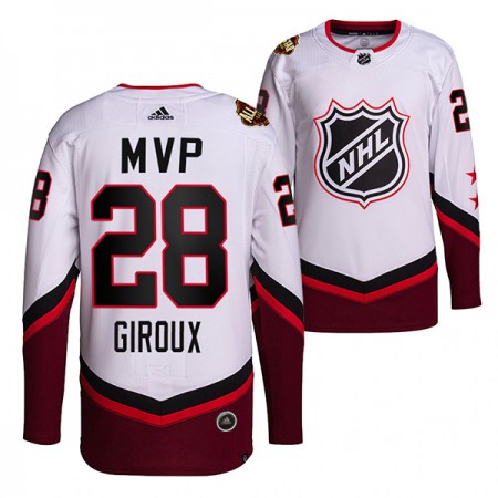 Herren Eishockey Philadelphia Flyers Trikot Claude Giroux 28 MVP 2022 NHL All-Star Weiß Authentic